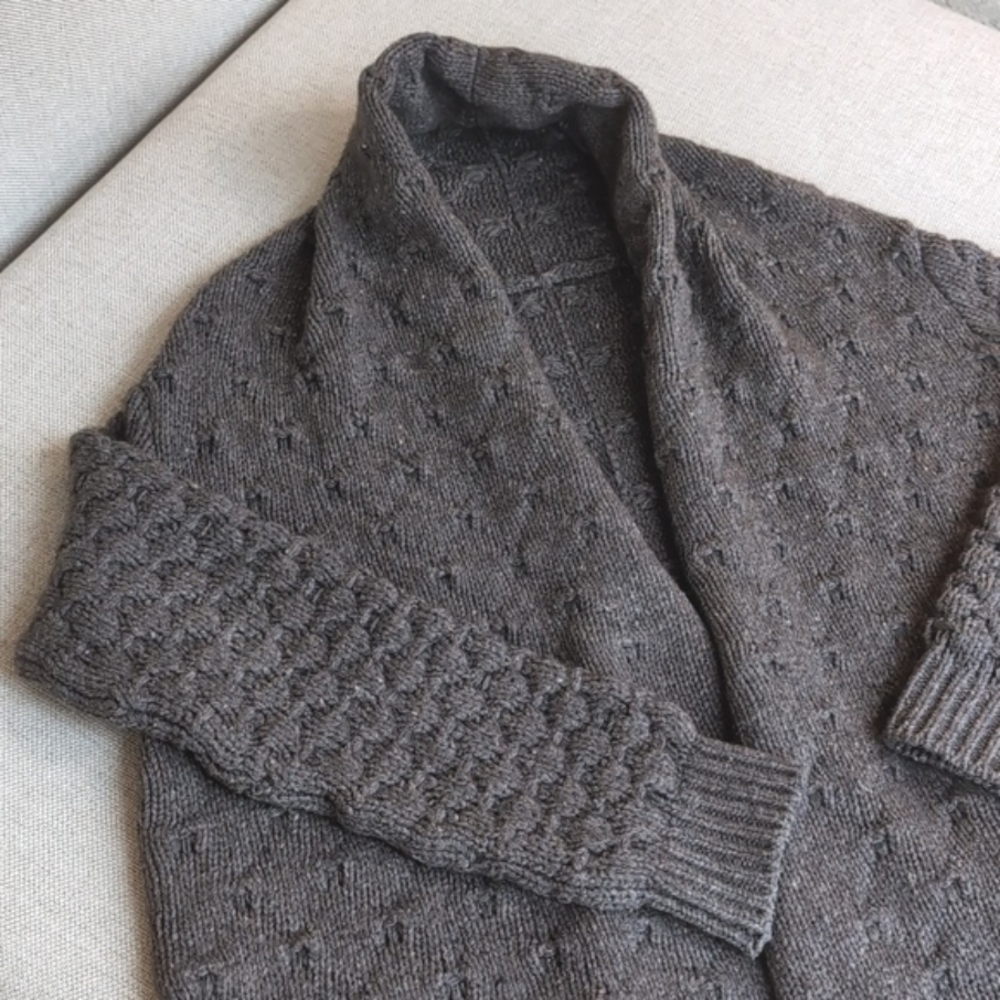 Vince Yak Wool Textured Cardigan Sweater